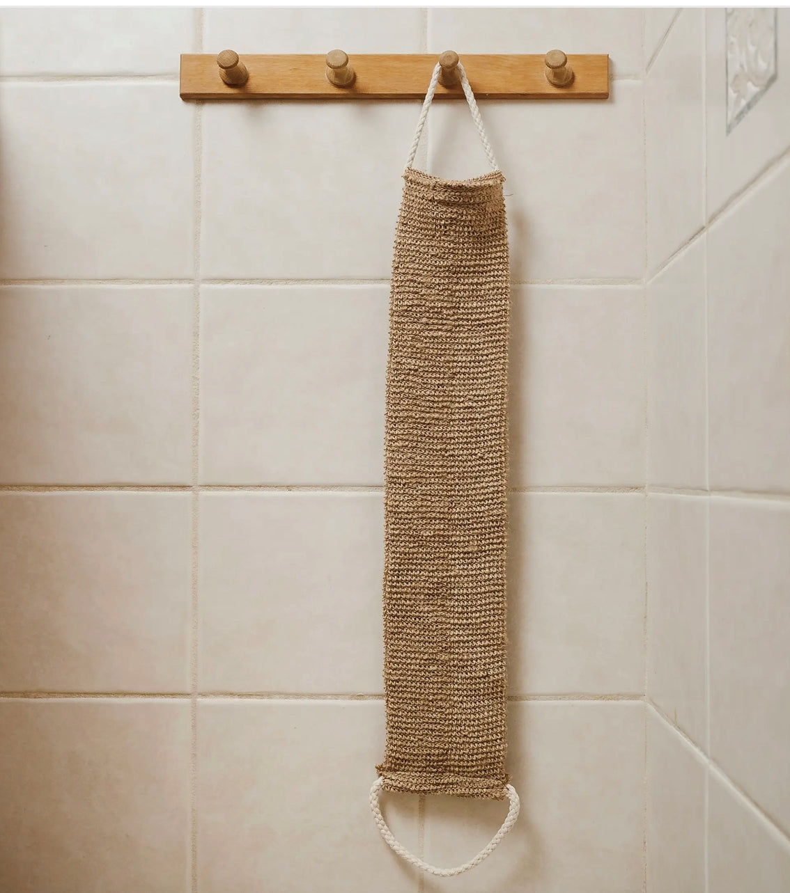 Sisal Linen Back Exfoliating Strap