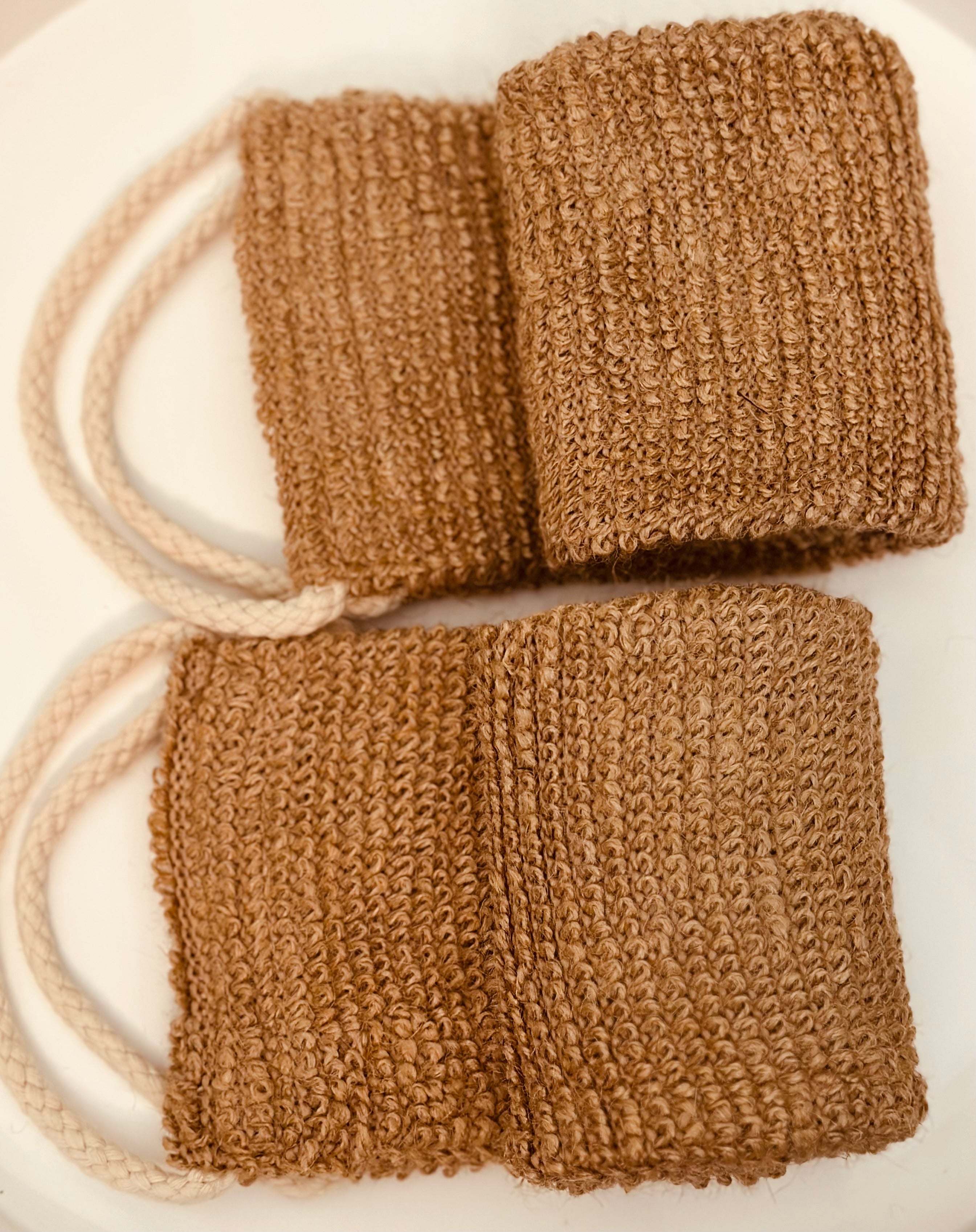 Sisal Linen Back Exfoliating Strap